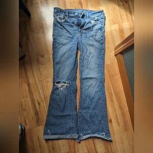 American eagle super high-rise flare-Short